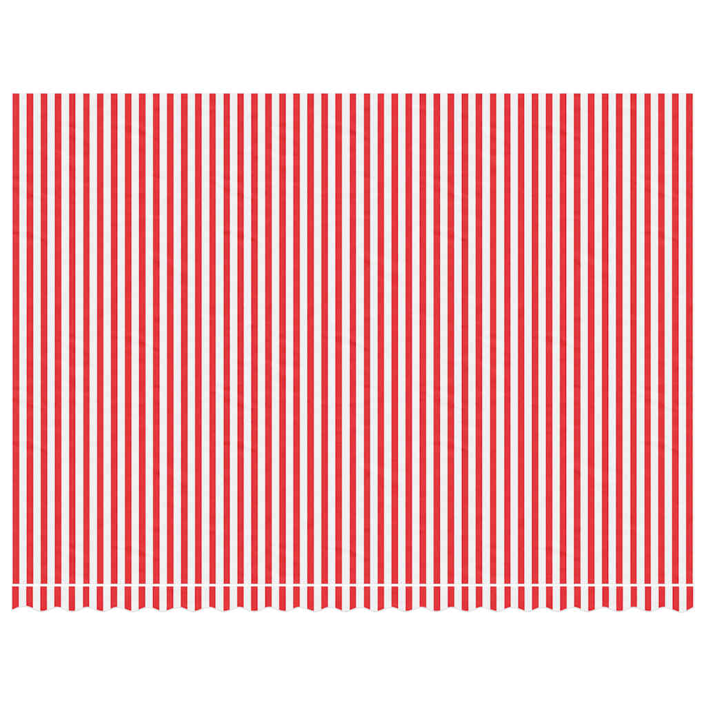 Vidaxl vervangingsdoek voor luifel gestreept 5x3,5 m rood en wit