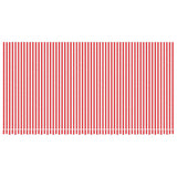 VidaXL Vervangingsdoek voor luifel gestreept 6x3 m rood en wit