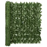 Vidaxl balkonscherm met donkergroene bladeren 200x100 cm