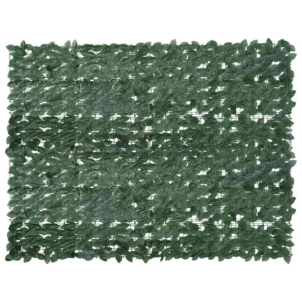Vidaxl balkonscherm met donkergroene bladeren 200x150 cm