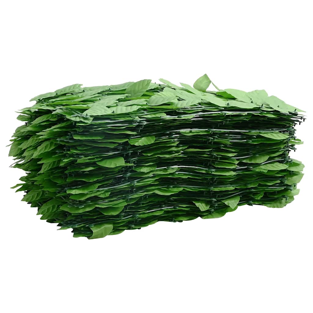 Vidaxl balkonscherm met groene bladeren 200x75 cm