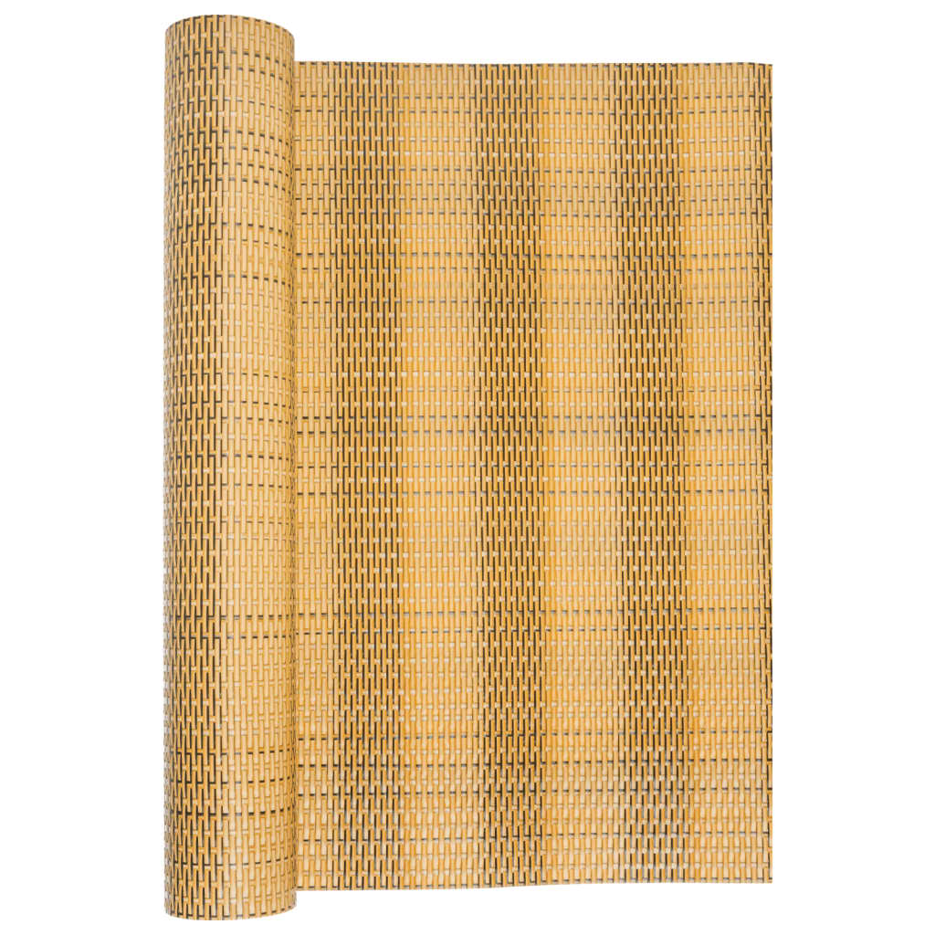 Vidaxl balkonscherm 600x90 cm poly rattan lichtbruin