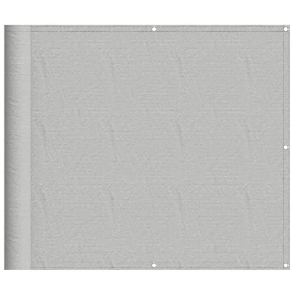 Vidaxl balkonscherm 90x600 cm 100% oxford polyester lichtgrijs