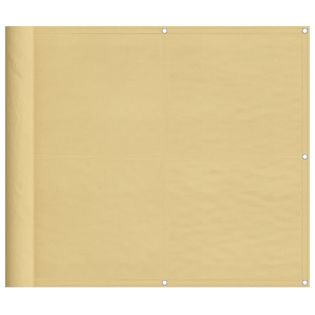 Vidaxl balkonscherm 90x300 cm 100% oxford polyester zandkleurig
