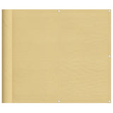 Vidaxl balkonscherm 90x300 cm 100% oxford polyester zandkleurig