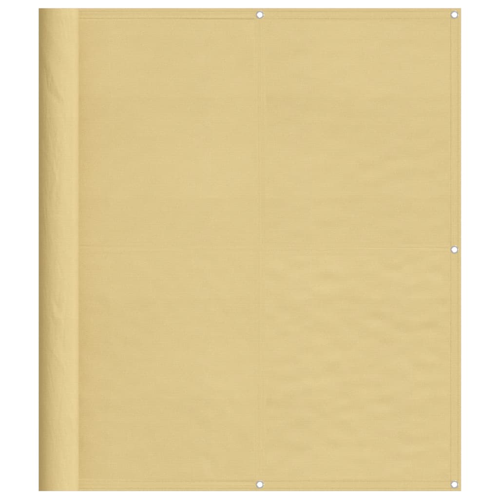Vidaxl balkonscherm 120x1000 cm 100% oxford polyester zandkleurig