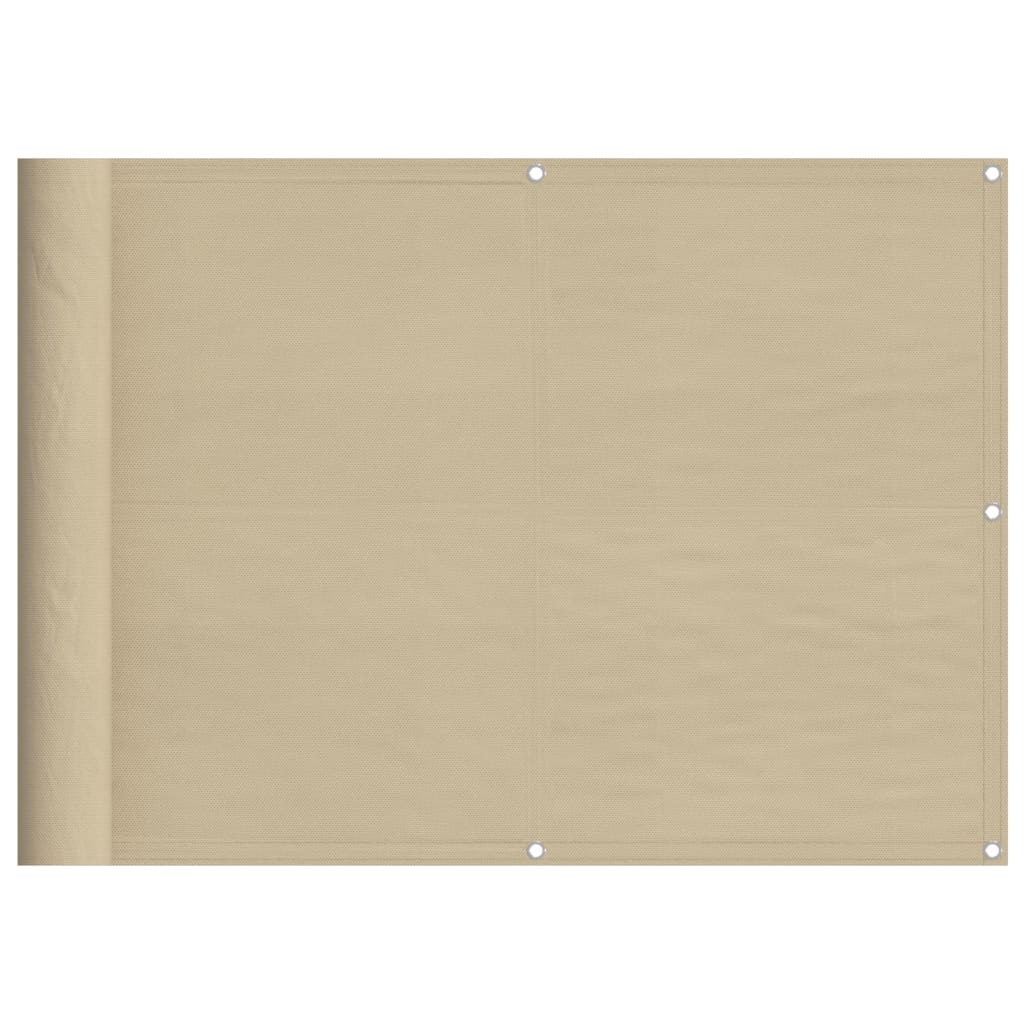 Vidaxl balkonscherm 75x800 cm 100% oxford polyester beige
