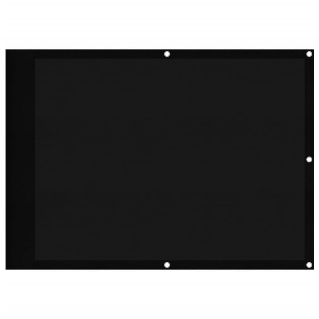 Vidaxl balkonscherm 75x700 cm 100% oxford polyester zwart
