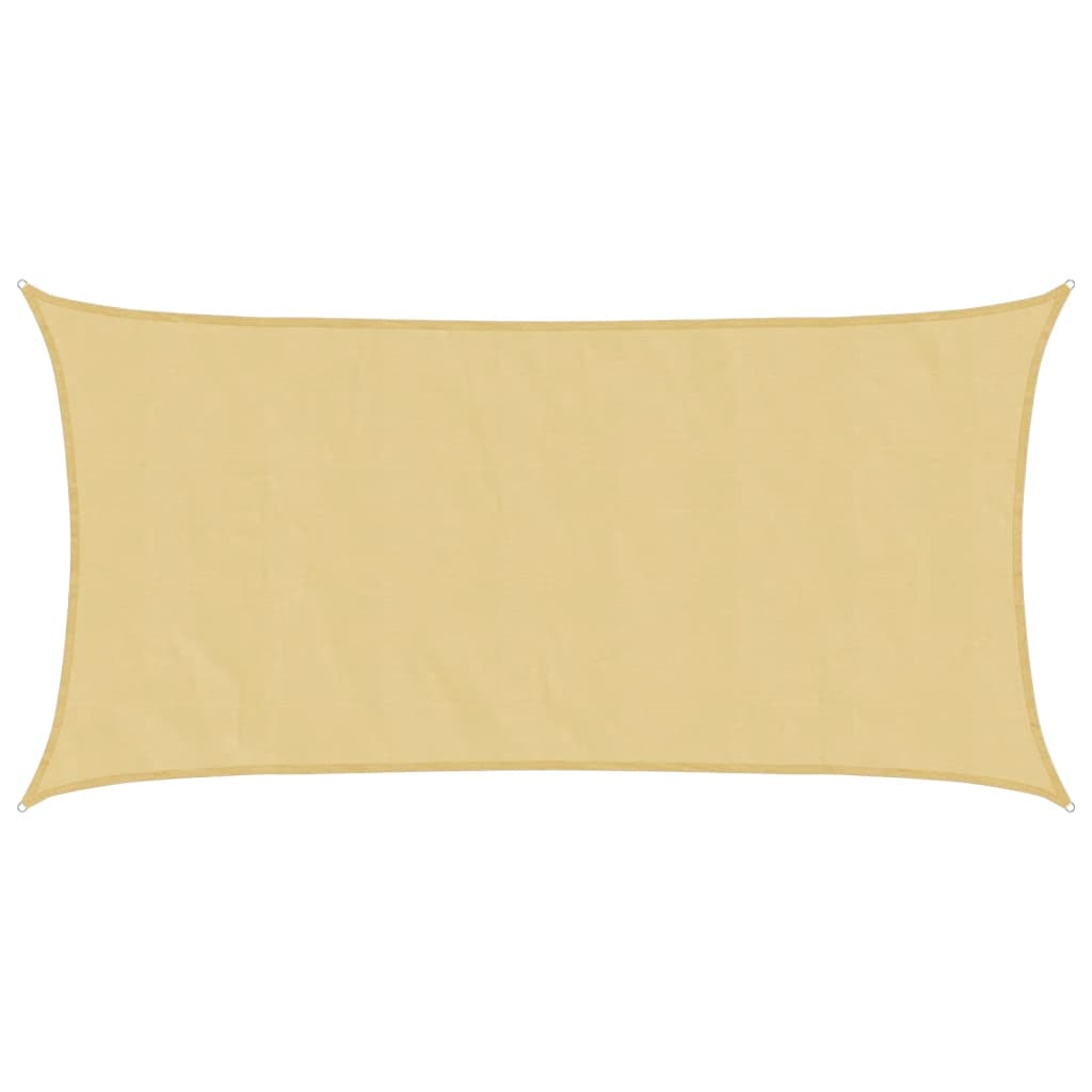 Vidaxl zonnezeil 4x2 m 100% polyester oxford zandkleurig