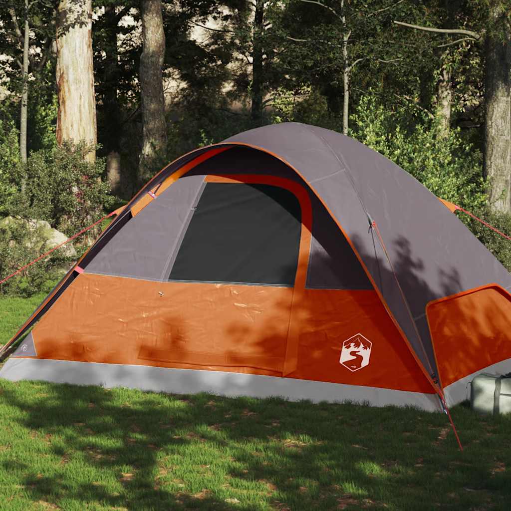 Vidaxl koepeltent 6-persoons waterdicht oranje