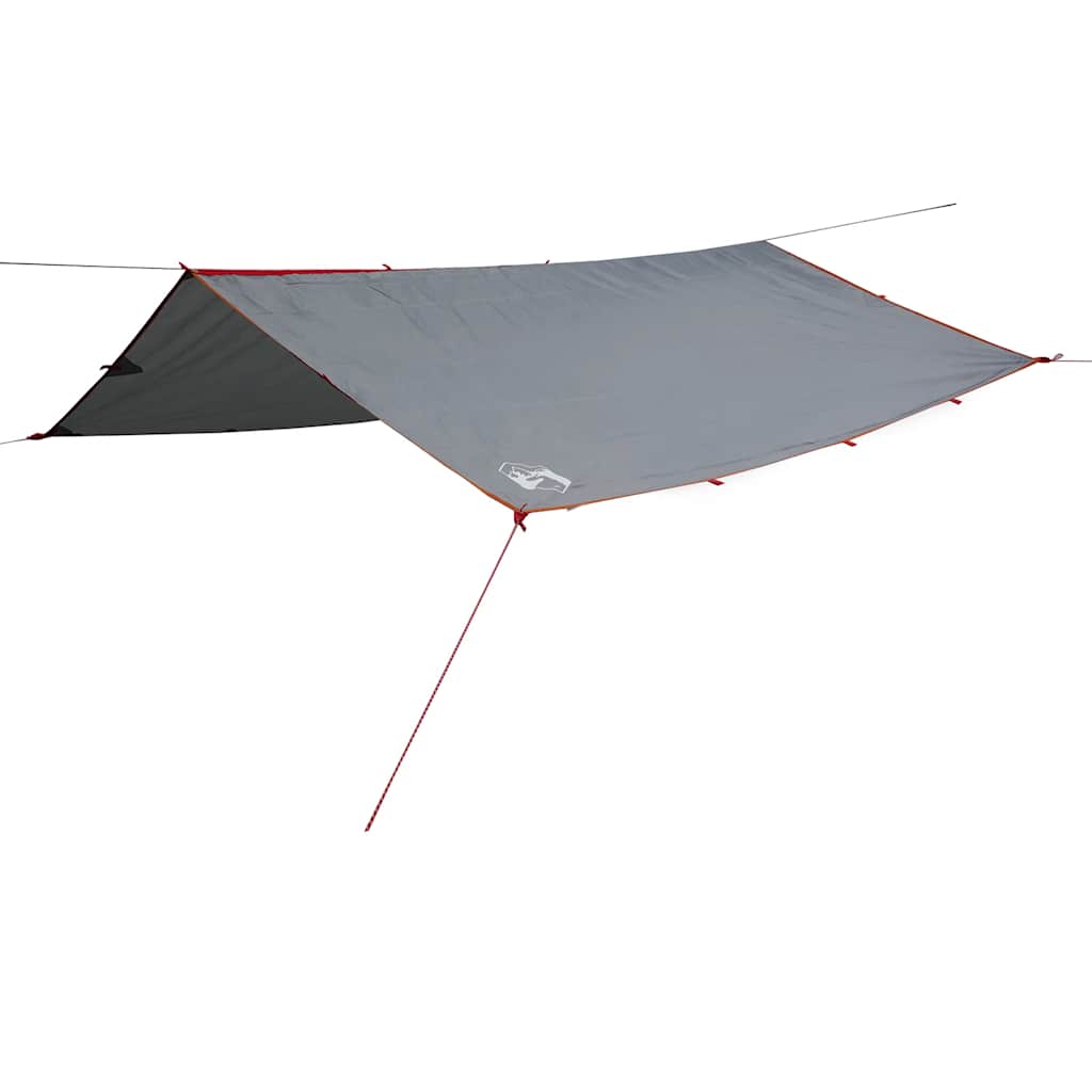 Vidaxl kampeerluifel waterdicht 300x294 cm grijs en oranje