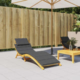 Vidaxl ligbedkussen 186x58x4 cm stof gemêleerd antracietkleurig