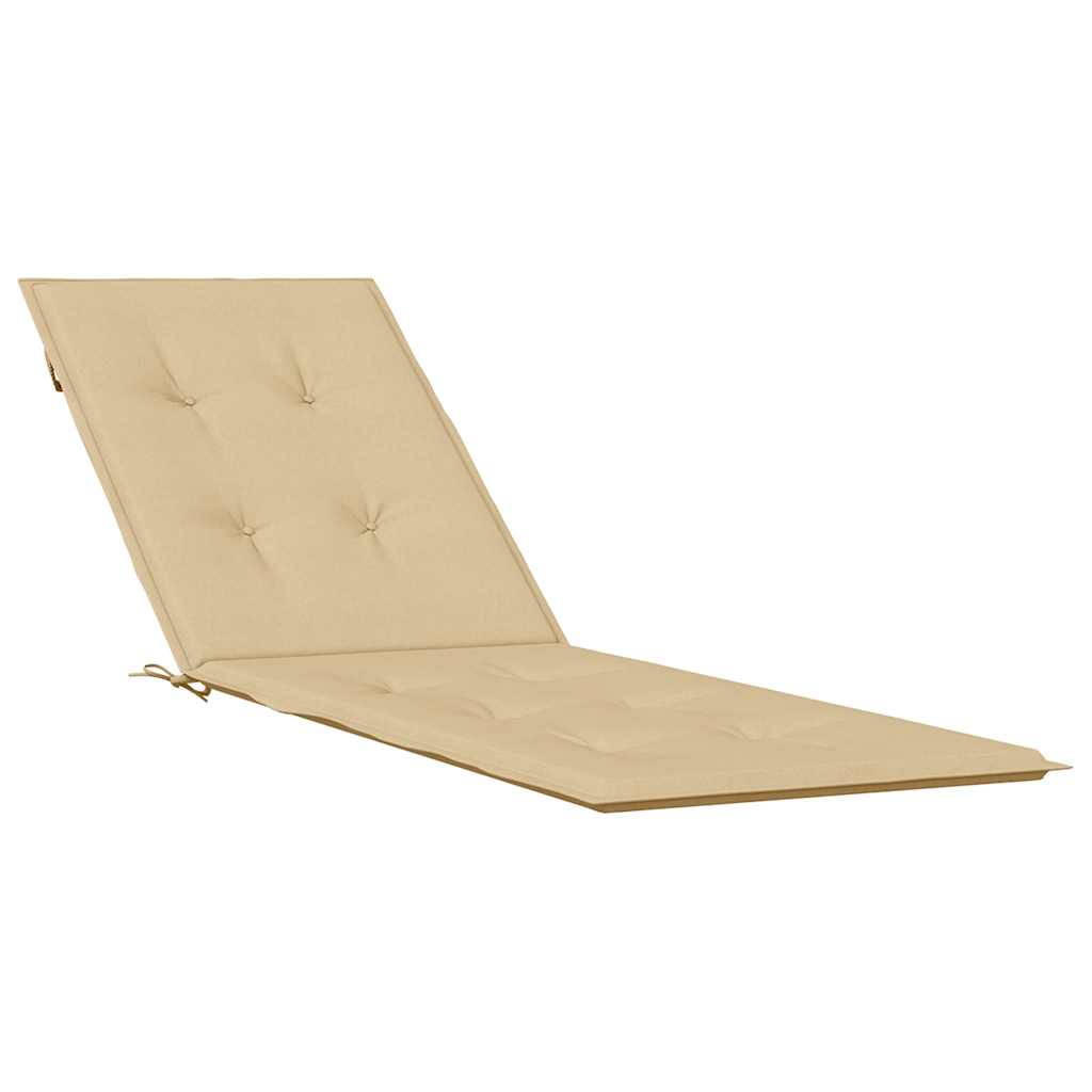 Vidaxl terrasstoelkussen (75+105) x 50 x 4 cm stof gemêleerd beige