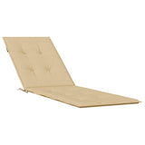Vidaxl terrasstoelkussen (75+105) x 50 x 4 cm stof gemêleerd beige
