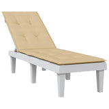 Vidaxl terrasstoelkussen (75+105) x 50 x 4 cm stof gemêleerd beige
