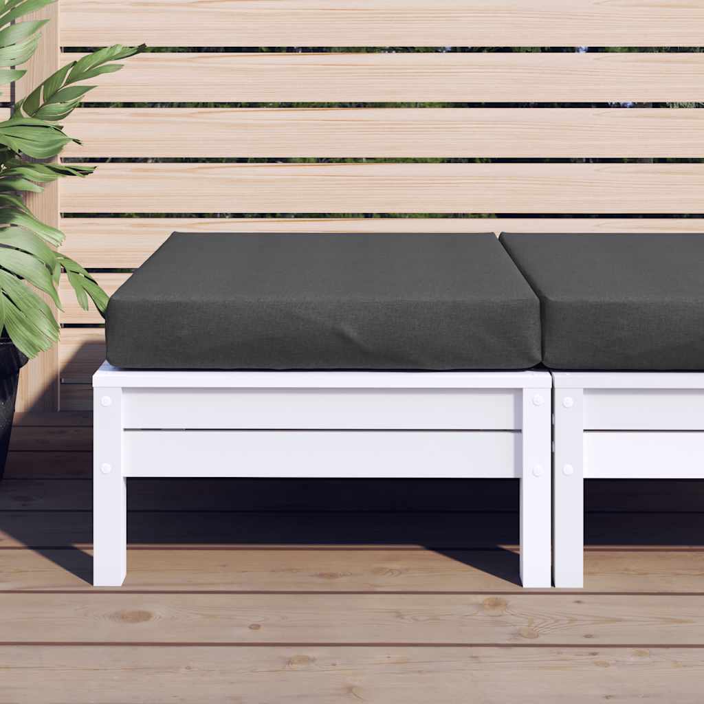 Vidaxl palletkussen 60x60x9,5 cm stof gemêleerd antracietkleurig