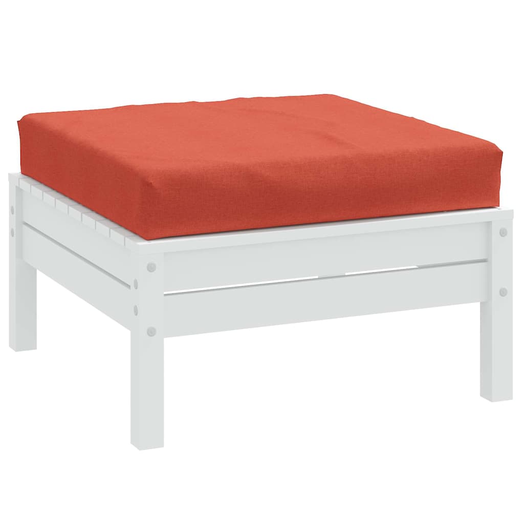 Vidaxl palletkussen 60x60x9,5 cm stof gemêleerd rood