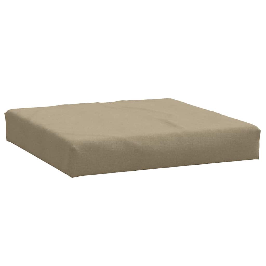 Vidaxl palletkussen 60x60x9,5 cm stof gemêleerd taupe