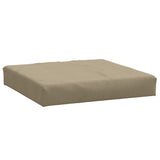 Vidaxl palletkussen 60x60x9,5 cm stof gemêleerd taupe