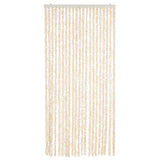 Vidaxl vliegengordijn 90x220 cm chenille beige en wit