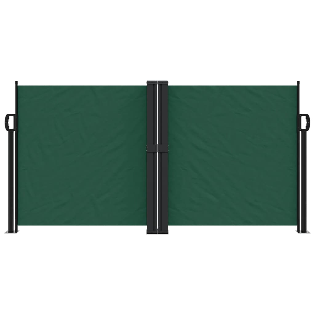 Vidaxl windscherm uittrekbaar 120x600 cm donkergroen