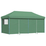 Vidaxl partytent inklapbaar pop-up met 4 zijwanden groen