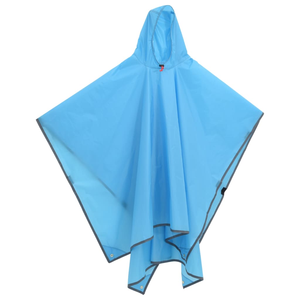 Vidaxl regenponcho met capuchon 2-in-1 ontwerp 223x145 cm blauw