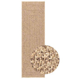 Vidaxl vloerkleed zizur binnen en buiten 80x250 cm jute look