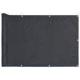 Vidaxl balkonscherm 500x75 cm pvc antracietkleurig