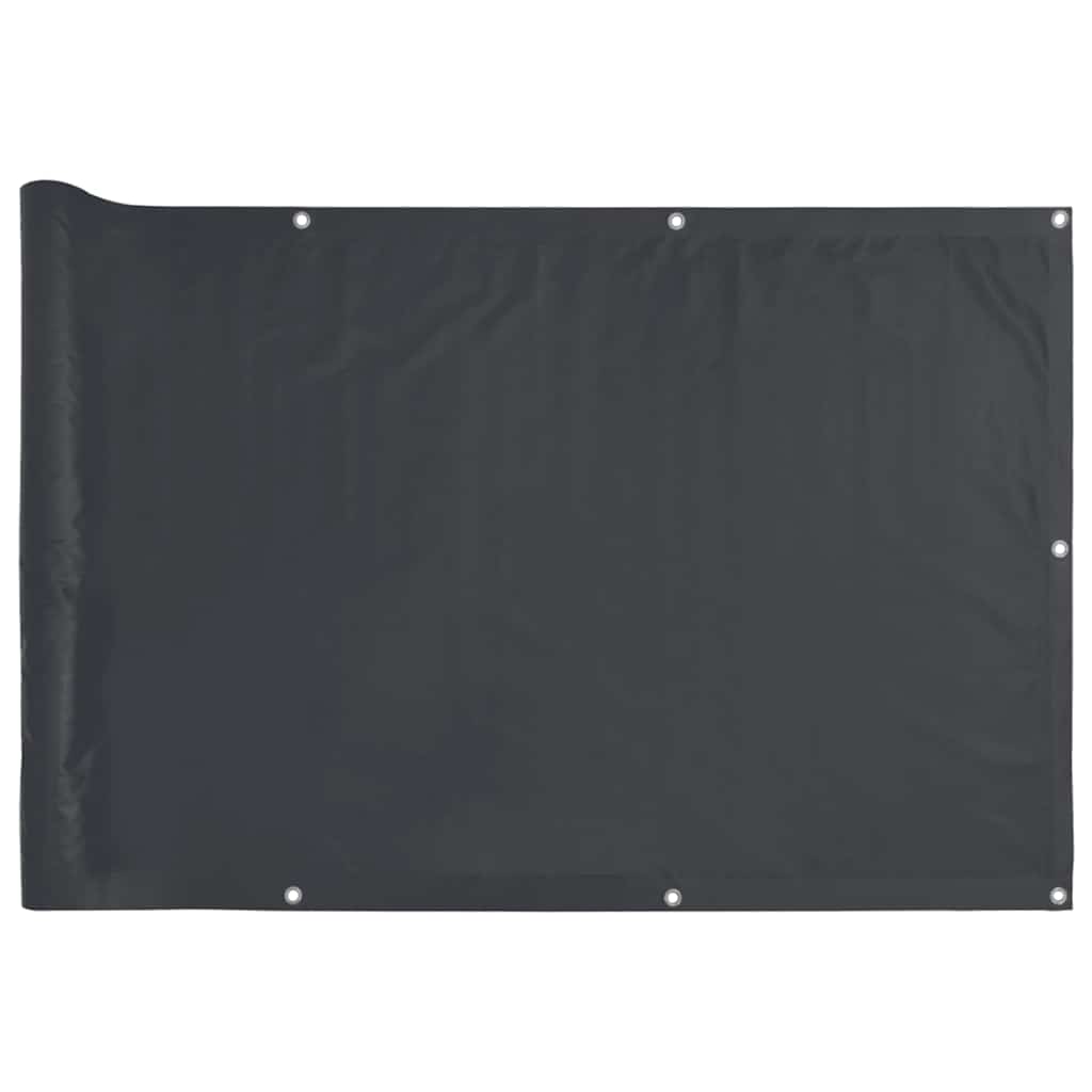 Vidaxl balkonscherm 800x75 cm pvc antracietkleurig