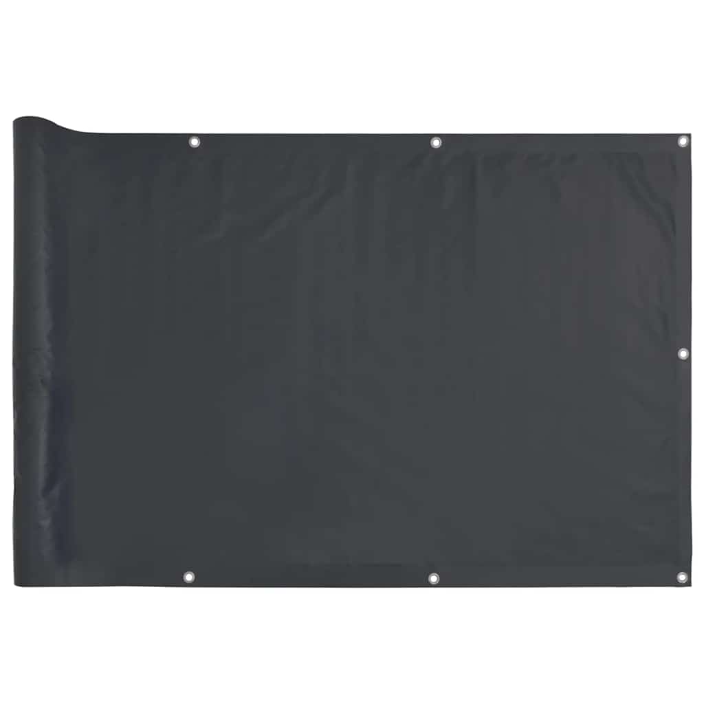 Vidaxl balkonscherm 800x75 cm pvc antracietkleurig
