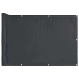 Vidaxl balkonscherm 800x75 cm pvc antracietkleurig
