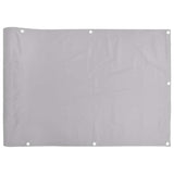 Vidaxl balkonscherm 1000x75 cm pvc grijs