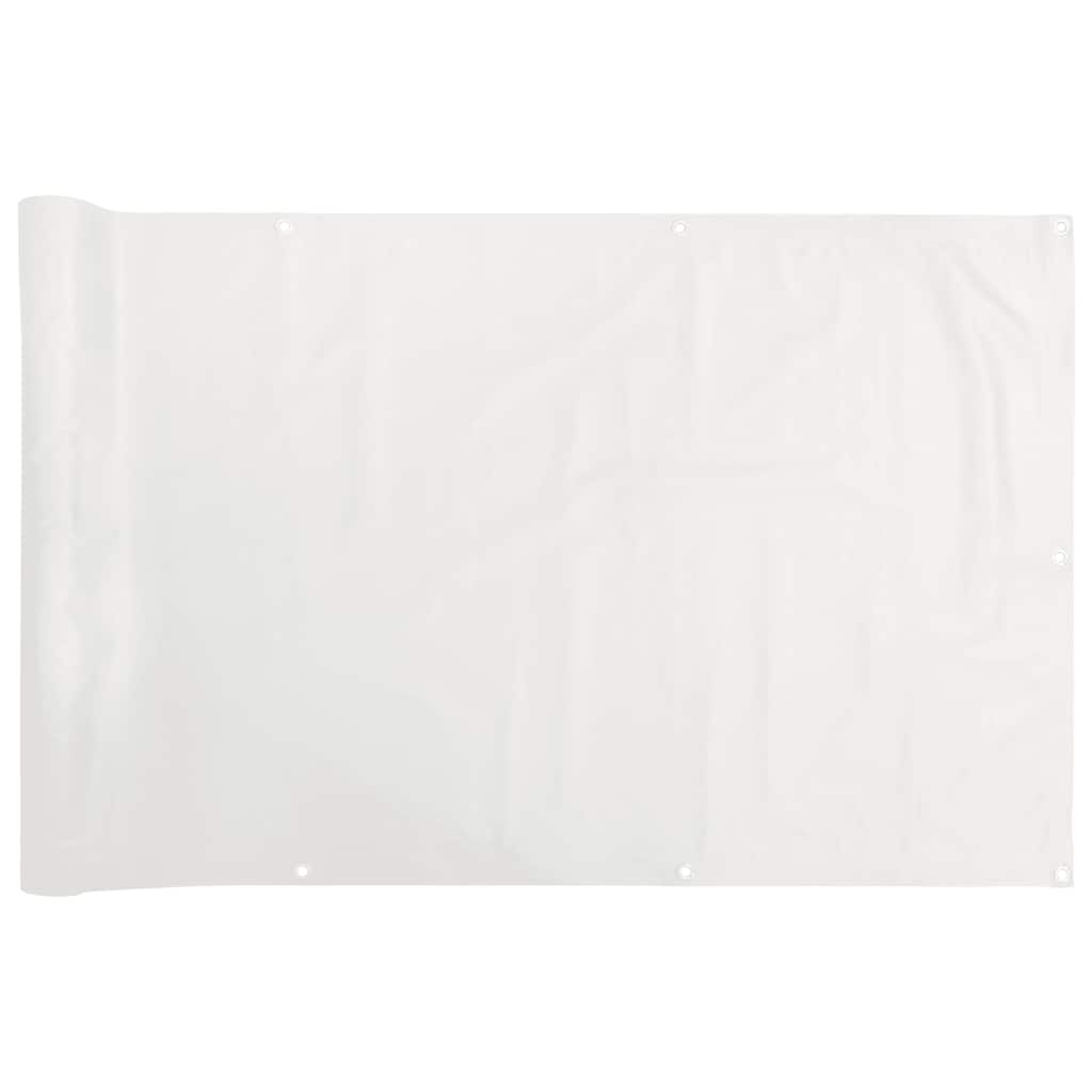Vidaxl balkonscherm 600x75 cm pvc wit