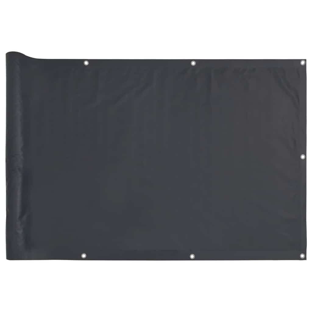 Vidaxl balkonscherm 500x90 cm pvc antracietkleurig