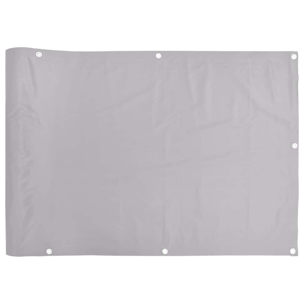 Vidaxl balkonscherm 400x90 cm pvc grijs