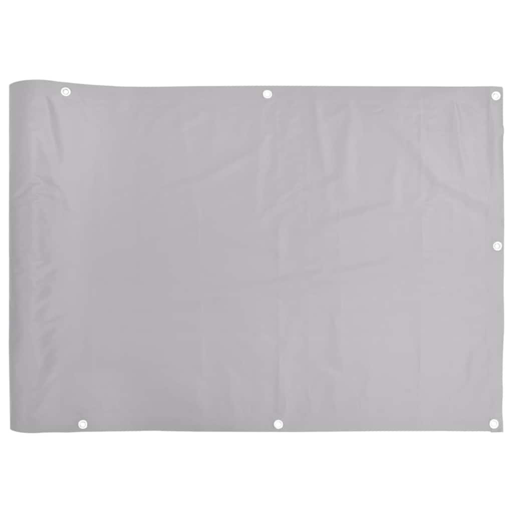 Vidaxl balkonscherm 600x90 cm pvc grijs