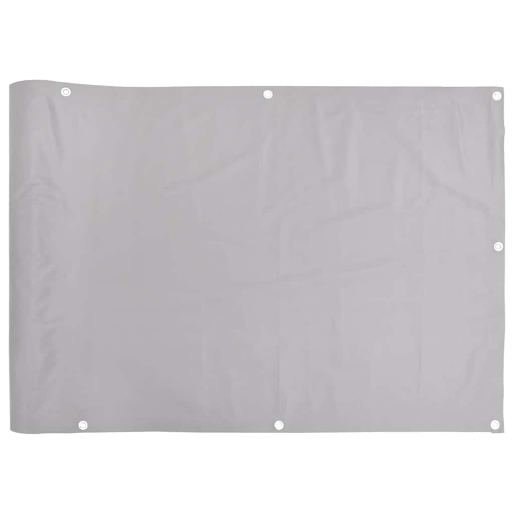 Vidaxl balkonscherm 1000x90 cm pvc grijs