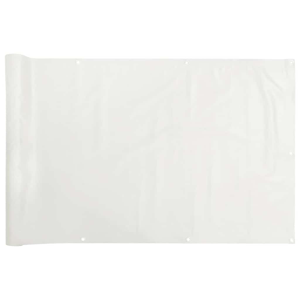 Vidaxl balkonscherm 400x90 cm pvc wit