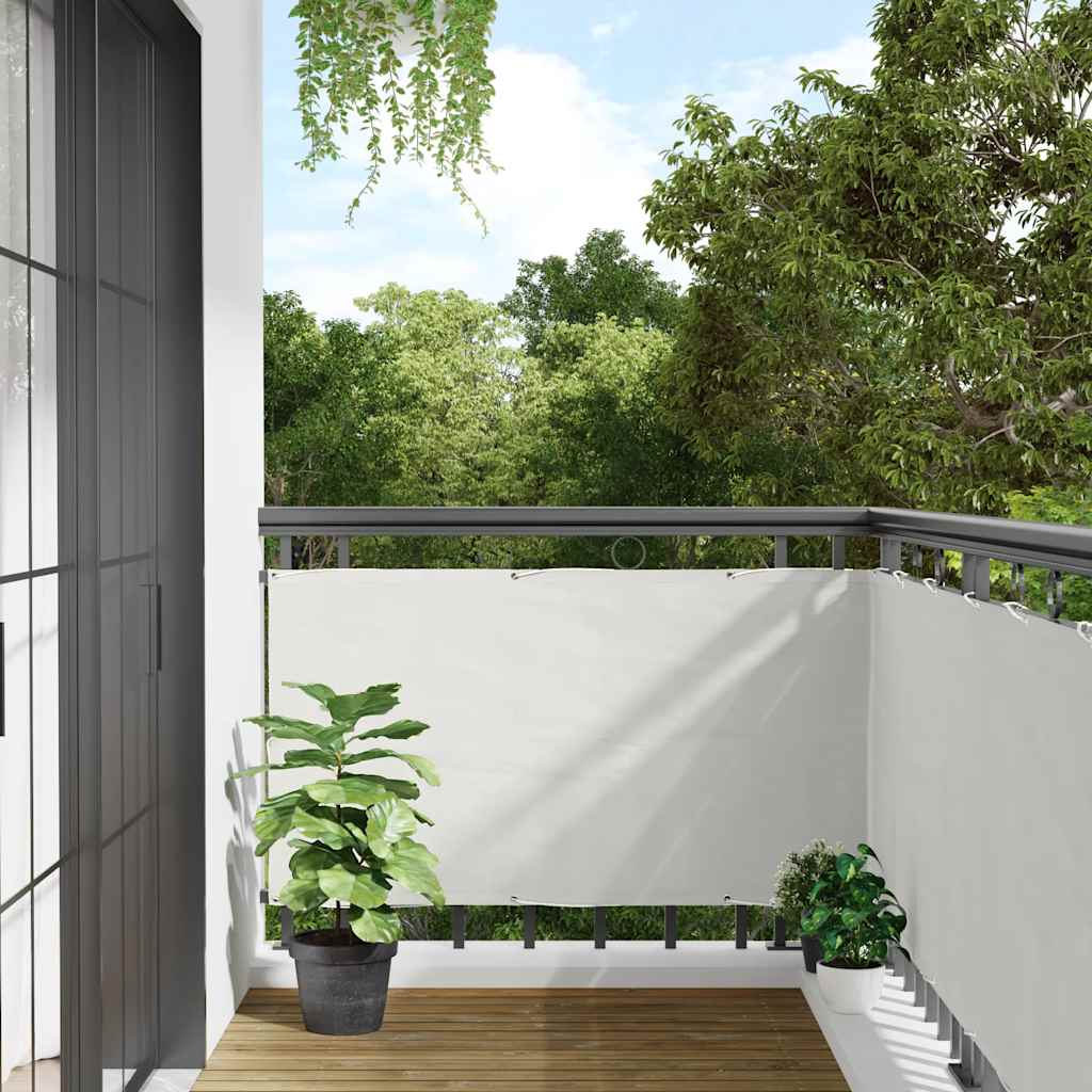 Vidaxl balkonscherm 400x90 cm pvc wit