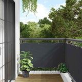 Vidaxl balkonscherm 300x120 cm pvc antracietkleurig