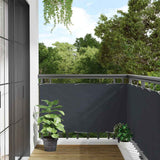 Vidaxl balkonscherm 600x120 cm pvc antracietkleurig