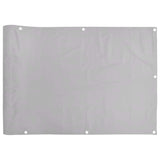 Vidaxl balkonscherm 400x120 cm pvc grijs