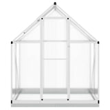 Vidaxl tuinkas met basisframe 169x114x202 cm aluminium zilverkleurig