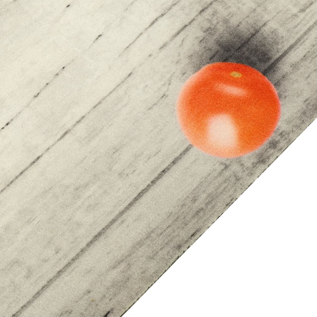 Vidaxl keukenmat wasbaar tomatenprint 60x300 cm fluweel