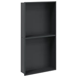 Vidaxl douchenis 32x62x9 cm roestvrijstaal matzwart