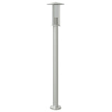 Vidaxl vloerlamp voor buiten 100 cm roestvrijstaal zilverkleurig
