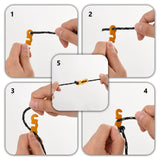 Vidaxl tentscheerlijnen met spanners 8 st reflecterend 4 m 4 mm