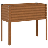 Vidaxl plantenbak 100x41x90 cm weervast staal