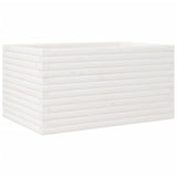 Vidaxl plantenbak 90x60x45,5 cm massief grenenhout wit